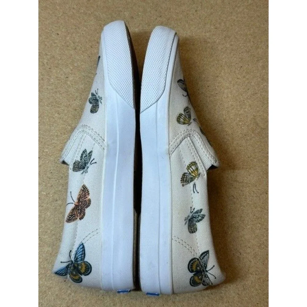 NWOB Keds Rifle Paper Co Double Decker Meadow Cream Butterfly Sneakers Sz 6.5